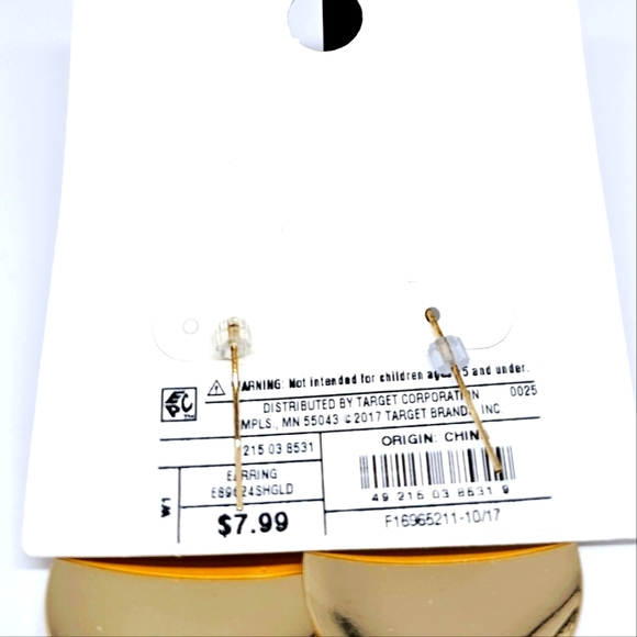 Gold drop earrings - Picture 1 of 4